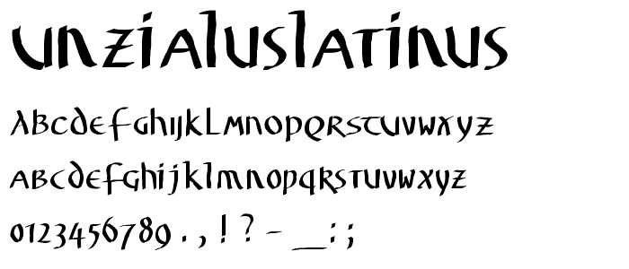 UnzialusLatinus font
