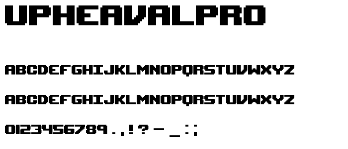 UpheavalPro font