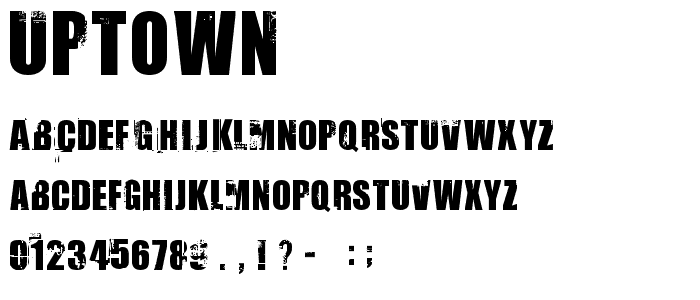 Uptown font