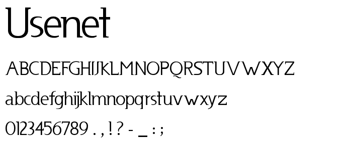 Usenet font