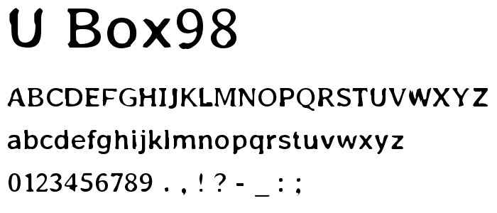 u_box98 font