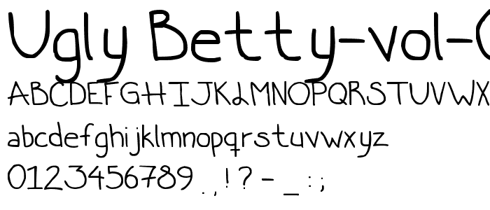 ugly_betty vol 0 2 font