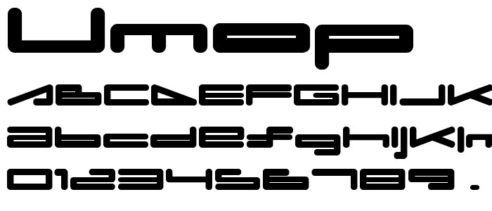 umop font