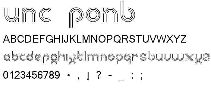 unc font