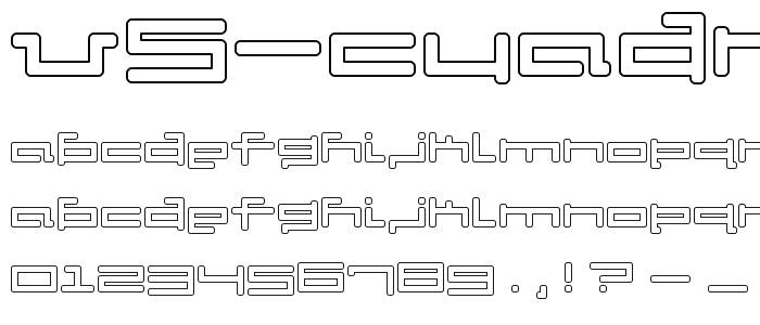 V5 Cuadra2 Outline font