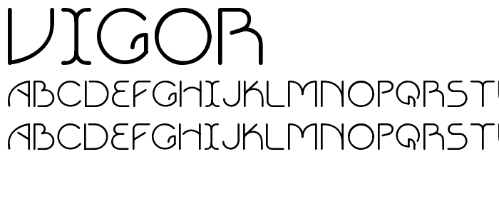 VIGOR font