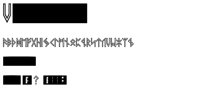 VIKING ELDER Runes Regular font