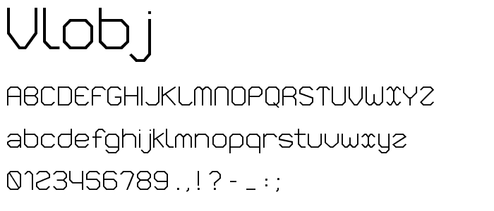 VLOBJ font