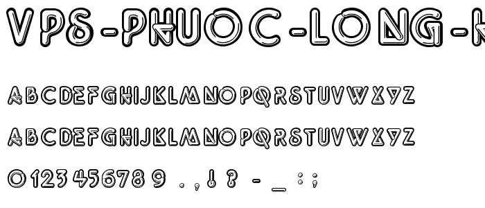 VPS Phuoc Long Hoa font
