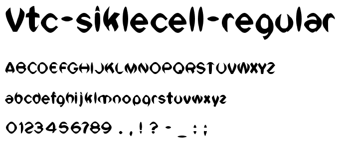 VTC SikleCell Regular font