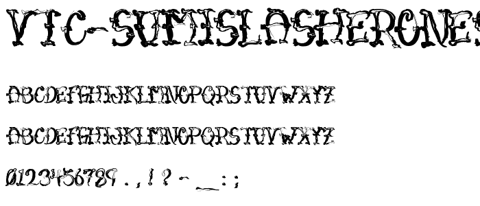 VTC-SumiSlasherOneSkinnedRaw font