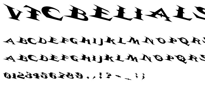 VTCBelialsBladeTricked font