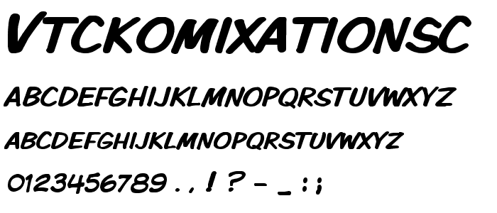 VTCKomixationSC font