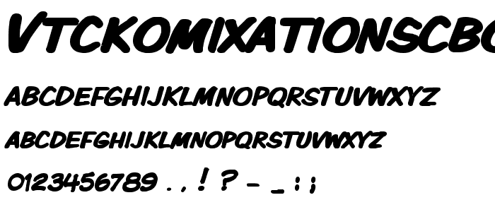 VTCKomixationSCBold font