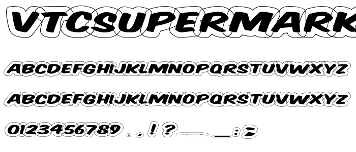 VTCSuperMarketSaleDisplayWired font