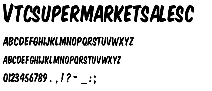 VTCSuperMarketSaleSC font