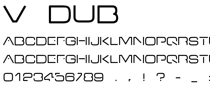 V-Dub font