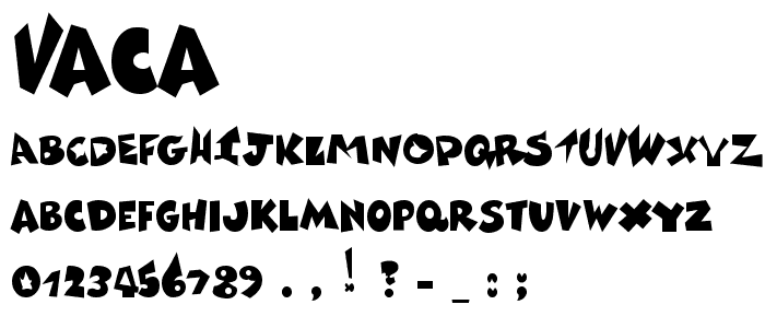 Vaca font