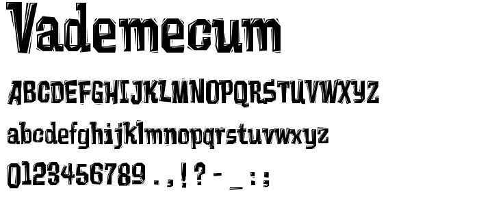 Vademecum font