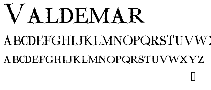 Valdemar font