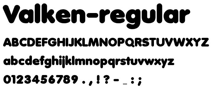 Valken Regular font