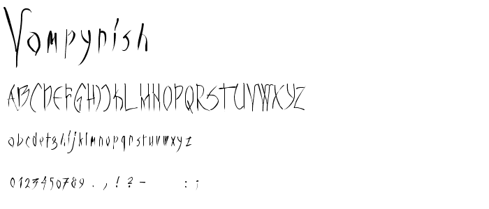 Vampyrish font