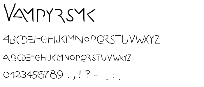 VampyrsMK font