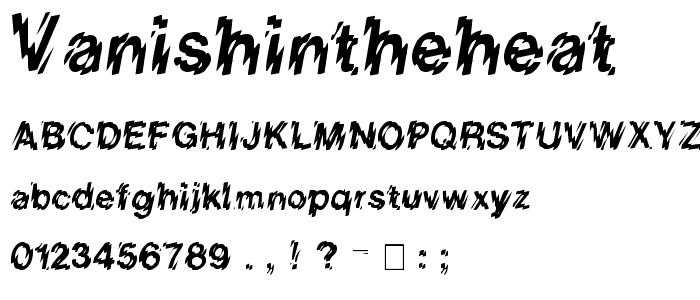 VanishInTheHeat font