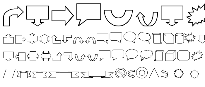 VariShapes font