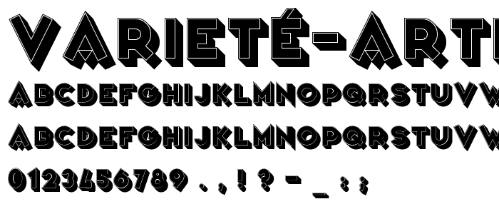 Varieté Artist font