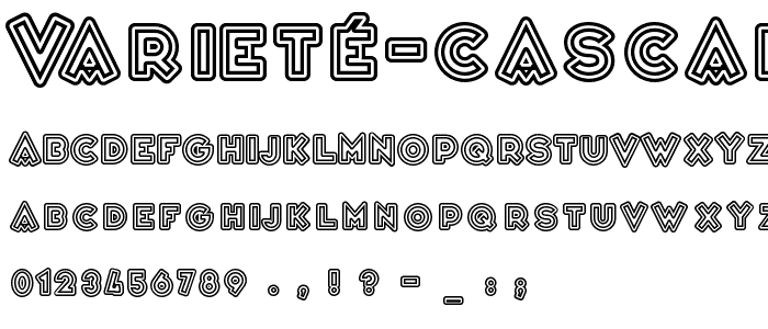 Varieté Cascadeur font