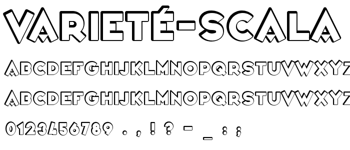 Varieté Scala font