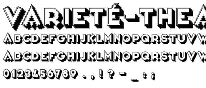 Varieté Theatre font