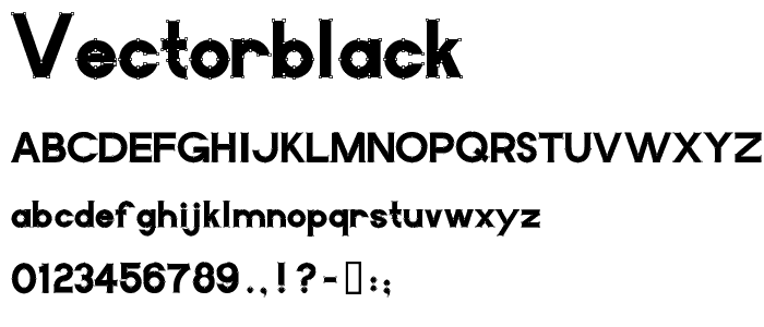 VectorBlack font