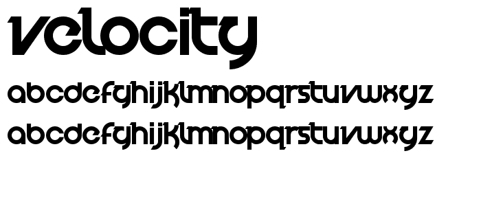 Velocity font