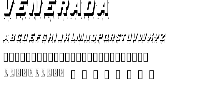 Venerada font