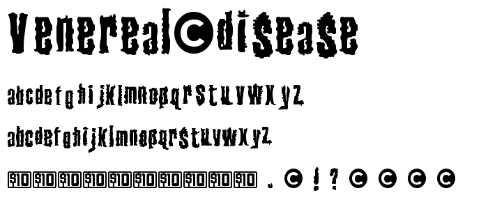 Venereal Disease font