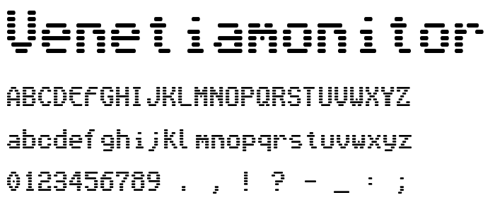 VenetiaMonitor font