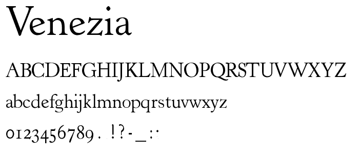 Venezia font