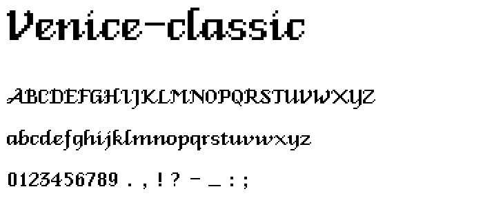 Venice Classic font