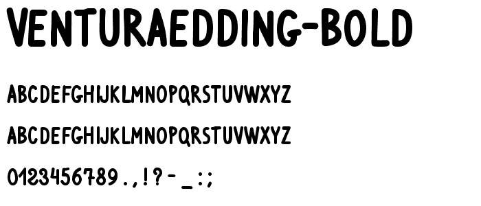 VenturaEdding-Bold font