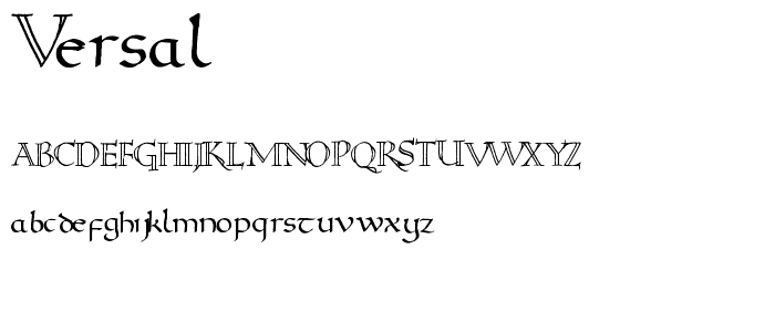 Versal font