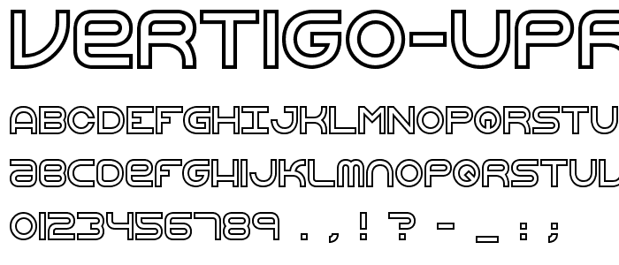Vertigo Upright BRK font