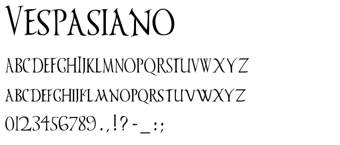 Vespasiano font