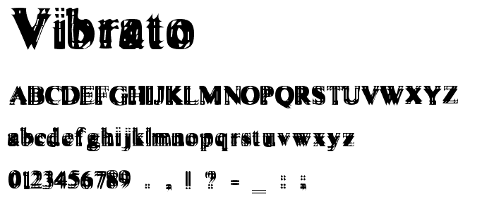 Vibrato font