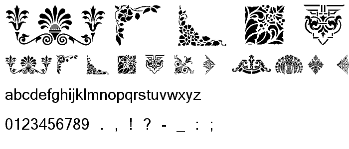 Victorian Designs Three font