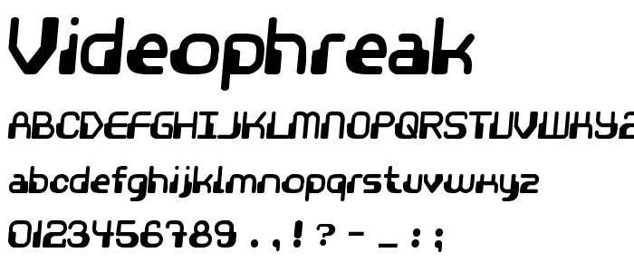 Videophreak font