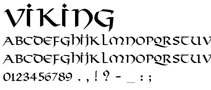 Viking font
