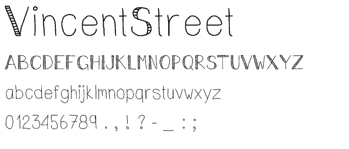 VincentStreet font