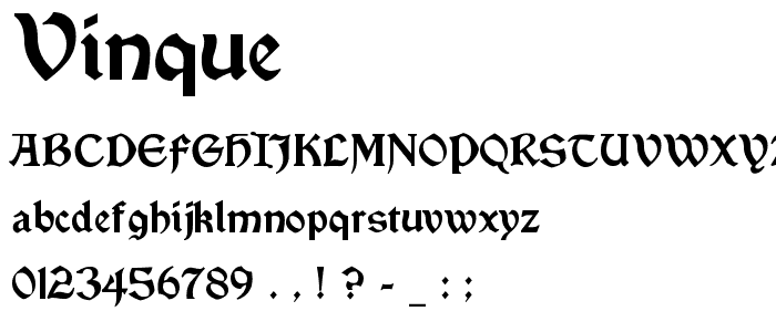 Vinque font